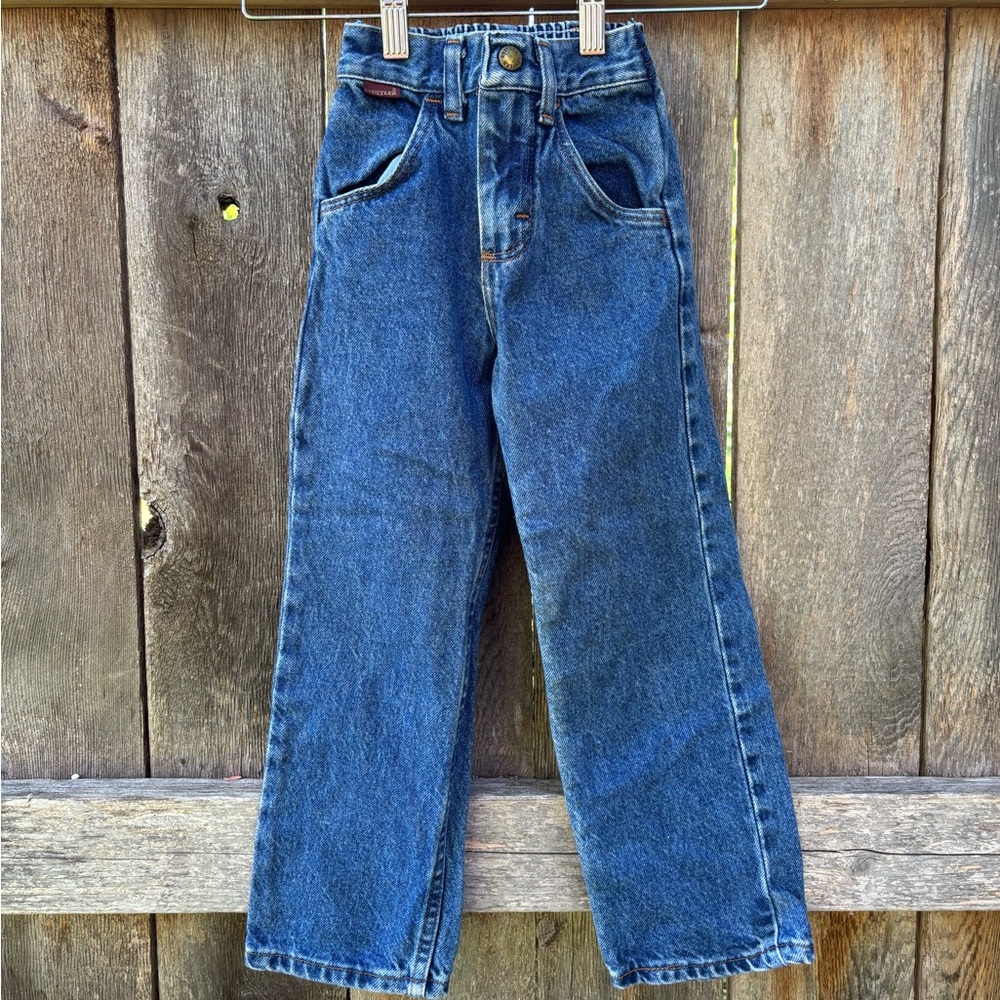 Vintage 80s/90s Rustler Kids Denim 5 slim